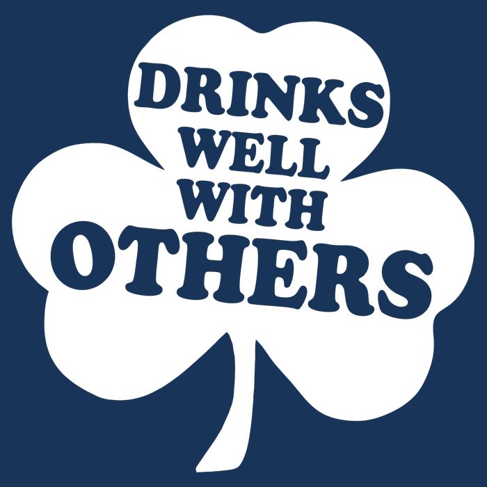 Drinks Well With Others Funny St. Patrick's Day Drinking Infant Baby Jersey Bodysuit