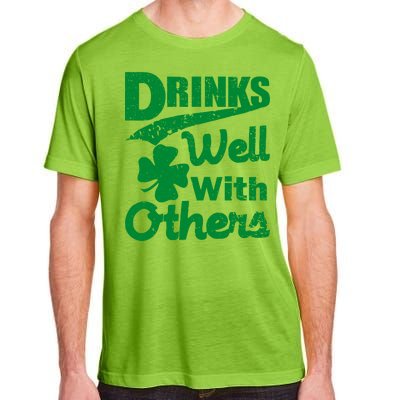 Drinks Well With Others St. Patrick's Day Adult ChromaSoft Performance T-Shirt