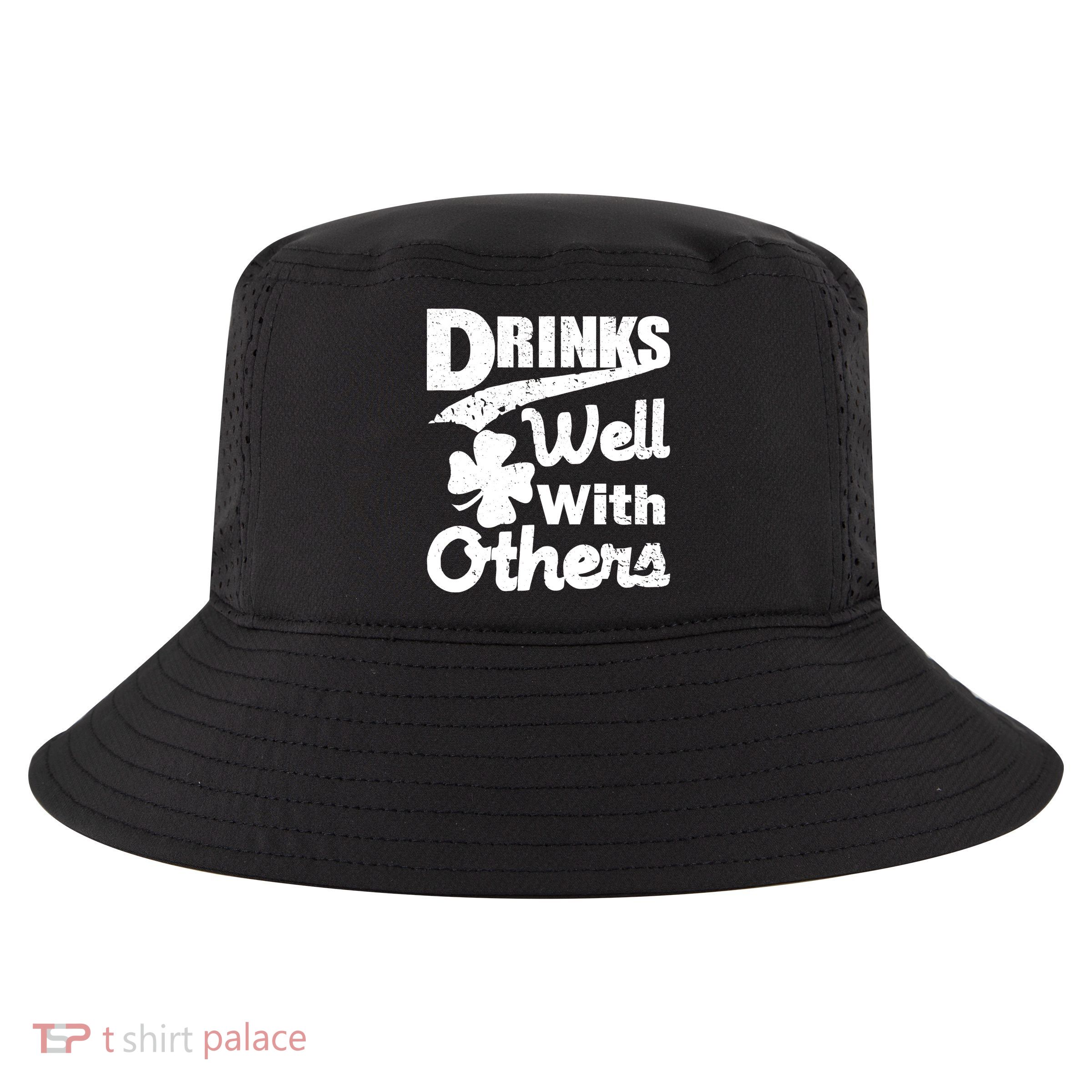 Drinks Well With Others St. Patrick's Day Cool Comfort Performance Bucket Hat