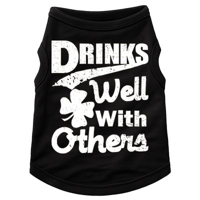 Drinks Well With Others St. Patrick's Day Doggie Tank