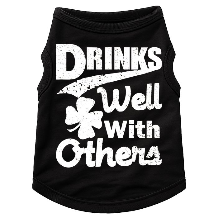 Drinks Well With Others St. Patrick's Day Doggie Tank