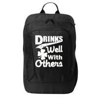 Drinks Well With Others St. Patrick's Day City Backpack
