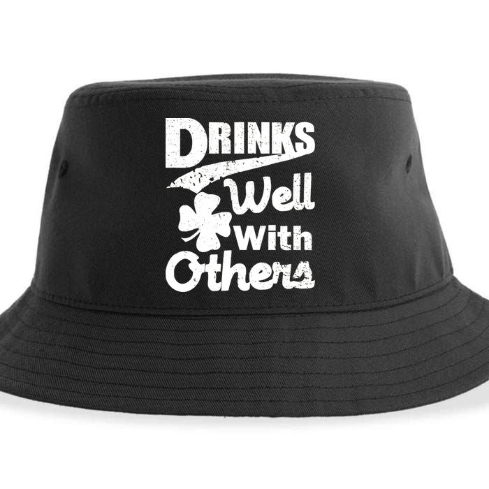 Drinks Well With Others St. Patrick's Day Sustainable Bucket Hat