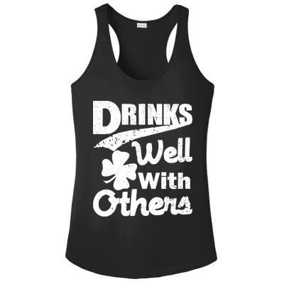 Drinks Well With Others St. Patrick's Day Ladies PosiCharge Competitor Racerback Tank
