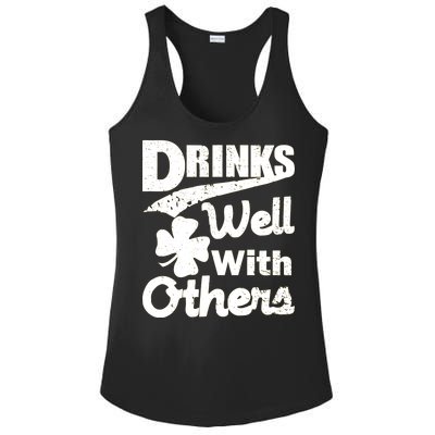 Drinks Well With Others St. Patrick's Day Ladies PosiCharge Competitor Racerback Tank