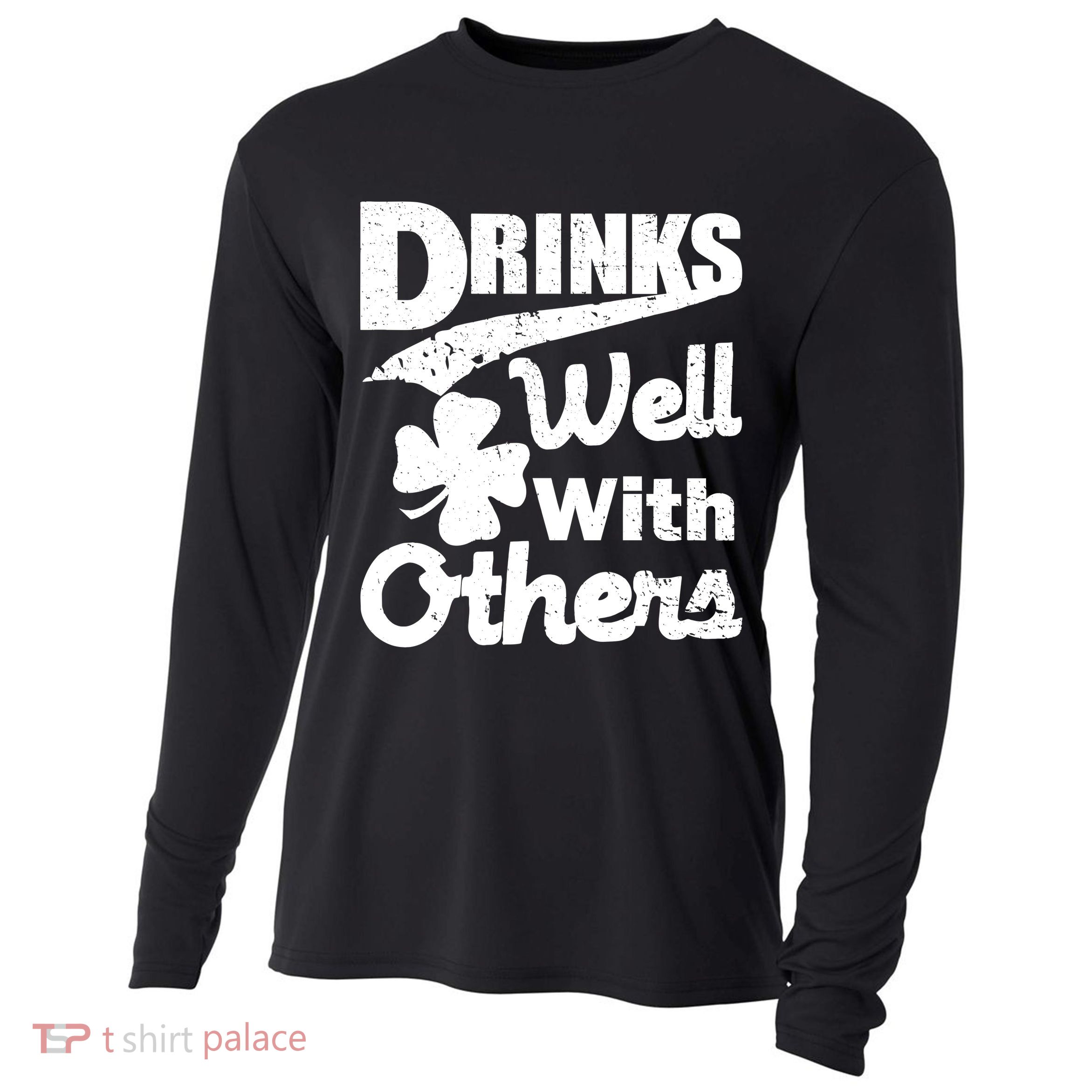 Drinks Well With Others St. Patrick's Day Cooling Performance Long Sleeve Crew