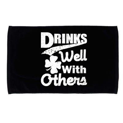 Drinks Well With Others St. Patrick's Day Microfiber Hand Towel