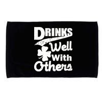Drinks Well With Others St. Patrick's Day Microfiber Hand Towel