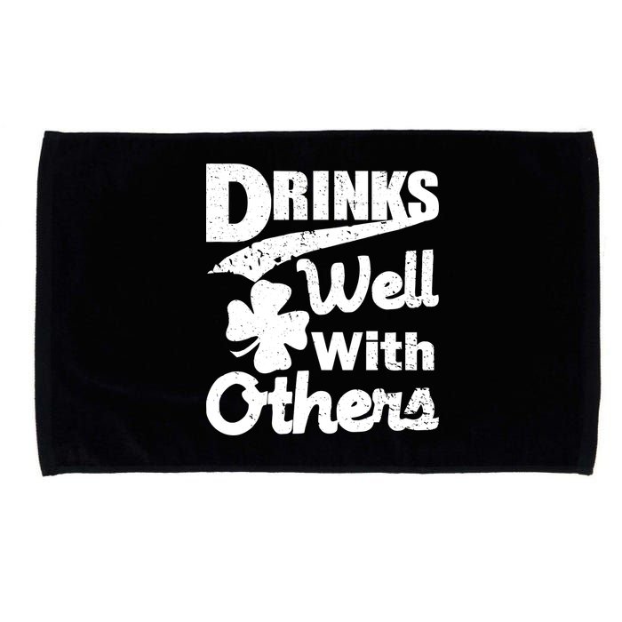 Drinks Well With Others St. Patrick's Day Microfiber Hand Towel