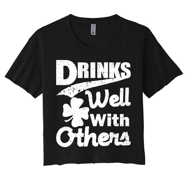 Drinks Well With Others St. Patrick's Day Crop Top