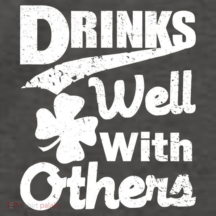 Drinks Well With Others St. Patrick's Day Vector Backpack