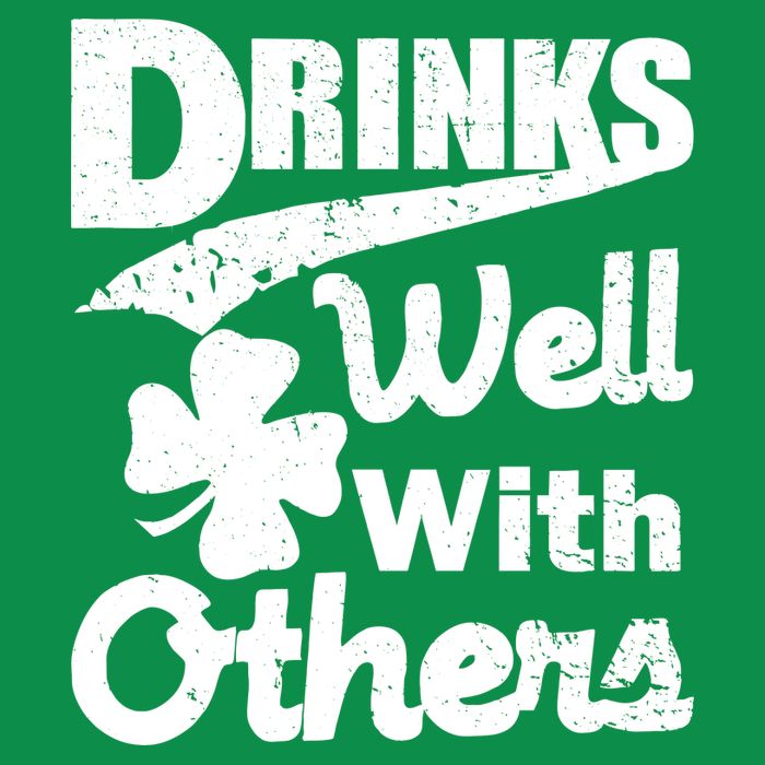 Drinks Well With Others St. Patrick's Day Baby Bodysuit