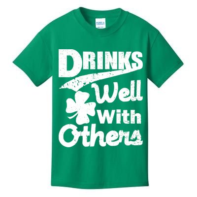 Drinks Well With Others St. Patrick's Day Kids T-Shirt