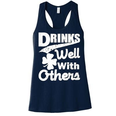 Drinks Well With Others St. Patrick's Day Women's Racerback Tank