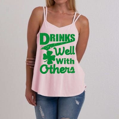 Drinks Well With Others St. Patrick's Day Women's Strappy Tank