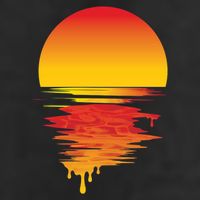 Dripping Sunset Cool Comfort Performance Bucket Hat