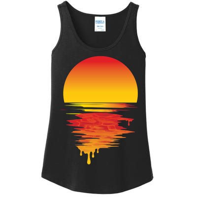 Dripping Sunset Ladies Essential Tank