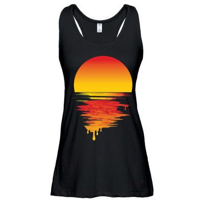 Dripping Sunset Ladies Essential Flowy Tank