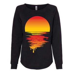 Dripping Sunset Womens California Wash Sweatshirt