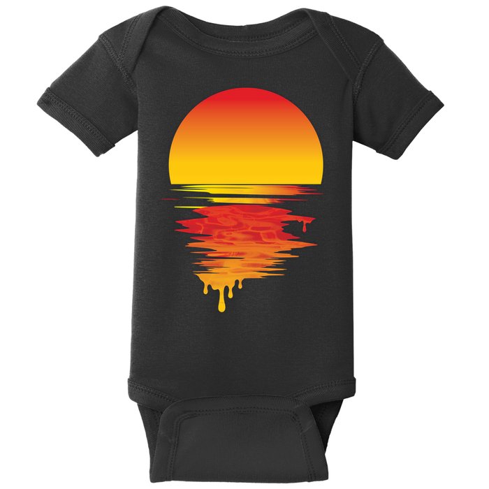 Dripping Sunset Baby Bodysuit