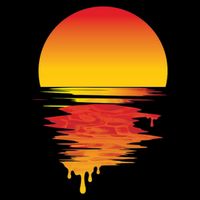 Dripping Sunset Baby Bodysuit