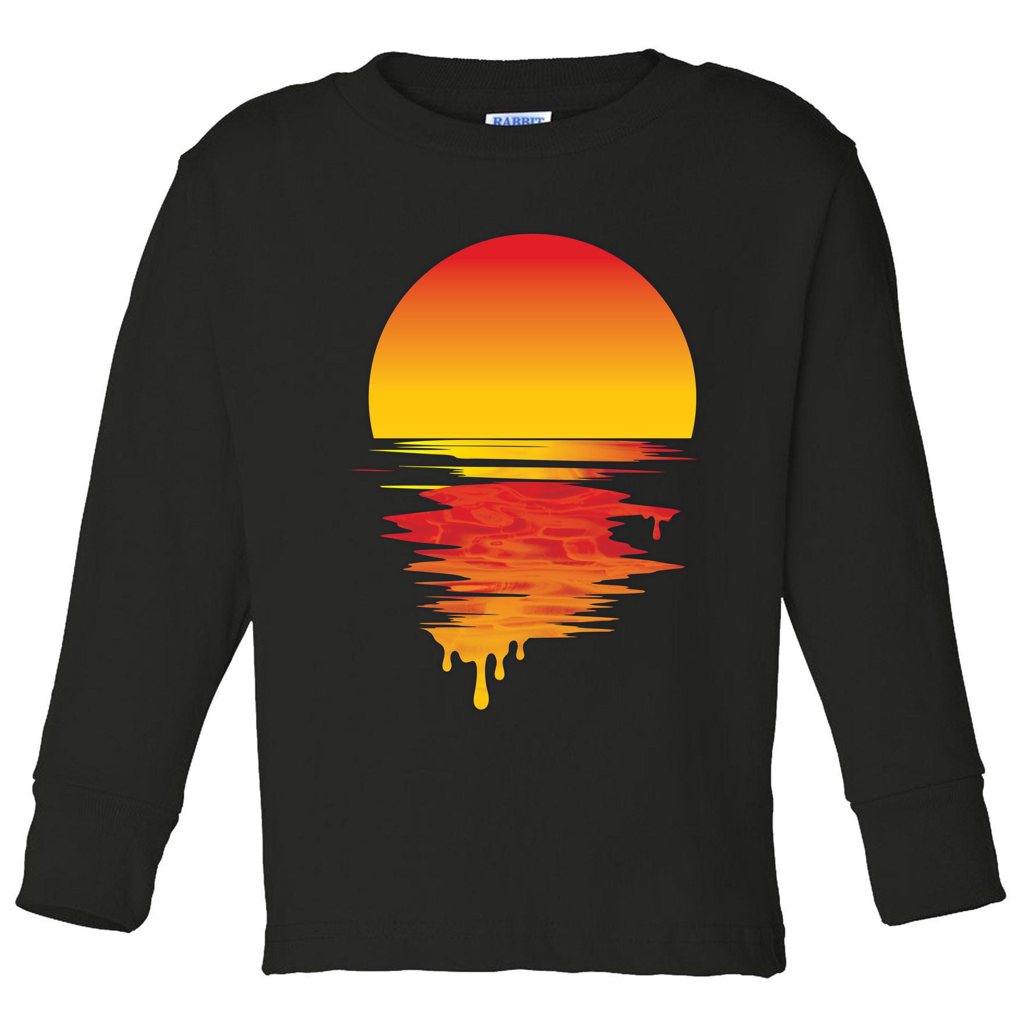 Dripping Sunset Toddler Long Sleeve Shirt