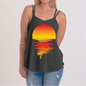 Dripping Sunset Women's Strappy Tank