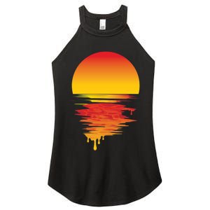 Dripping Sunset Women's Perfect Tri Rocker Tank