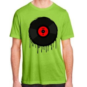 Dripping Vinyl Record Adult ChromaSoft Performance T-Shirt