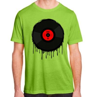 Dripping Vinyl Record Adult ChromaSoft Performance T-Shirt