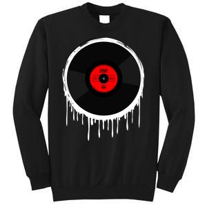 Dripping Vinyl Record Sweatshirt