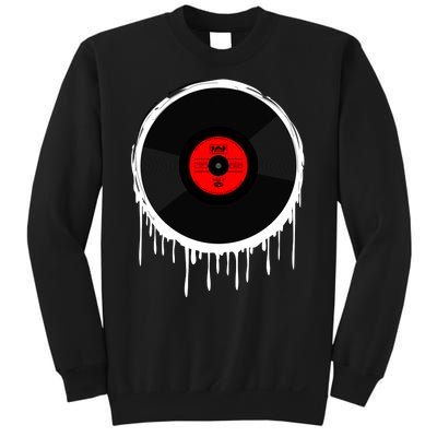 Dripping Vinyl Record Sweatshirt