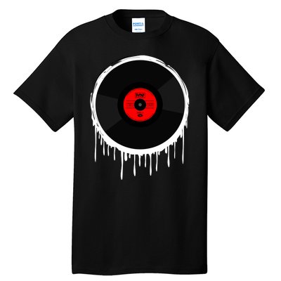 Dripping Vinyl Record Tall T-Shirt