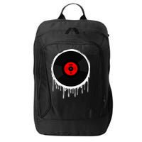 Dripping Vinyl Record City Backpack
