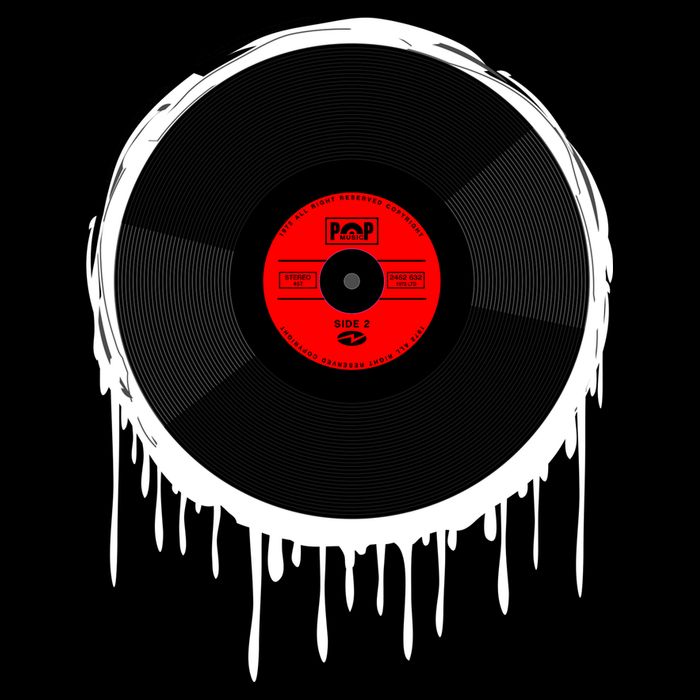 Dripping Vinyl Record City Backpack