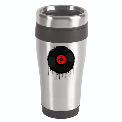 Dripping Vinyl Record 16oz Travel Tumbler