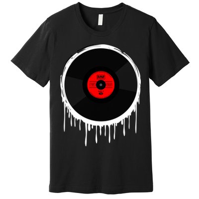 Dripping Vinyl Record Premium T-Shirt