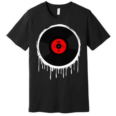 Dripping Vinyl Record Premium T-Shirt