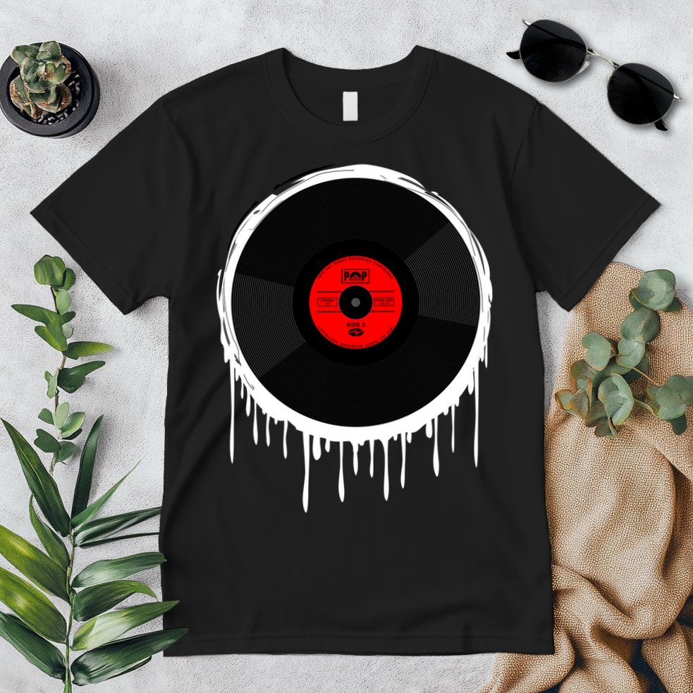 Dripping Vinyl Record Premium T-Shirt