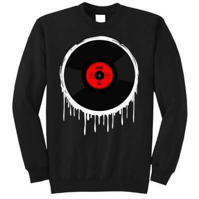 Dripping Vinyl Record Tall Sweatshirt