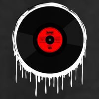 Dripping Vinyl Record 25L Jumbo Tote