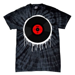 Dripping Vinyl Record Tie-Dye T-Shirt