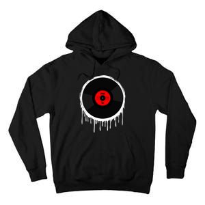 Dripping Vinyl Record Tall Hoodie