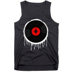 Dripping Vinyl Record Tank Top