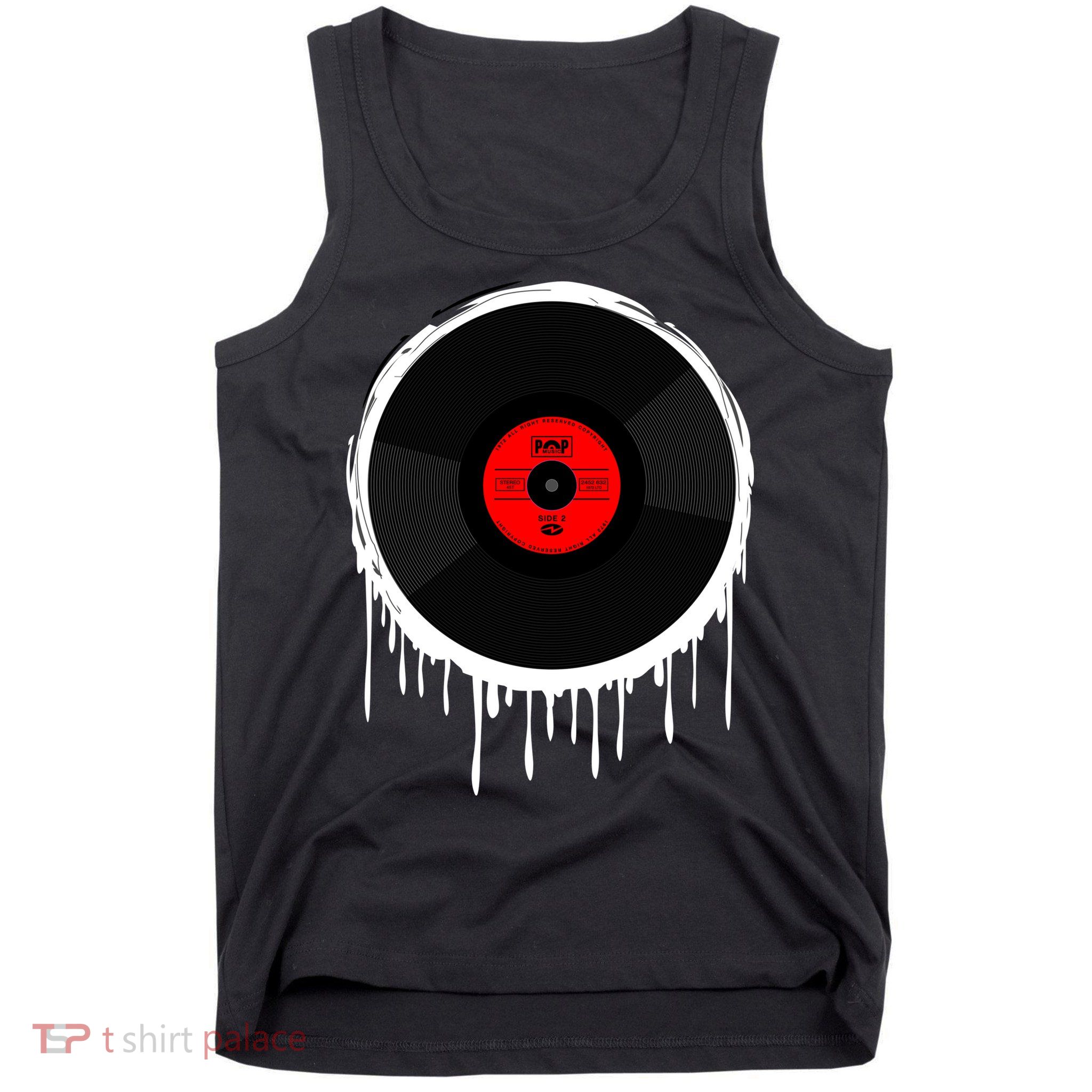 Dripping Vinyl Record Tank Top