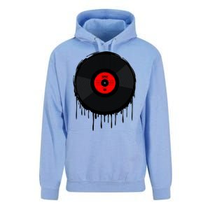 Dripping Vinyl Record Unisex Surf Hoodie