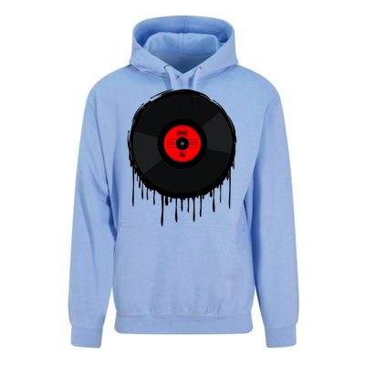 Dripping Vinyl Record Unisex Surf Hoodie