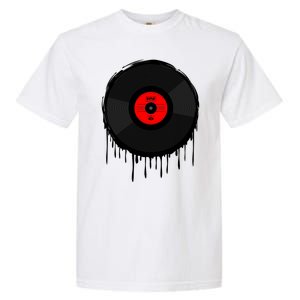 Dripping Vinyl Record Garment-Dyed Heavyweight T-Shirt