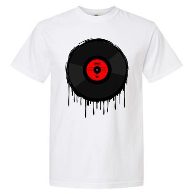 Dripping Vinyl Record Garment-Dyed Heavyweight T-Shirt