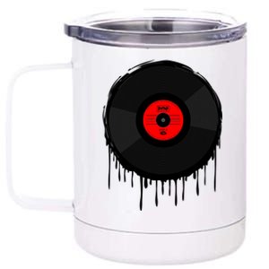 Dripping Vinyl Record 12 oz Stainless Steel Tumbler Cup